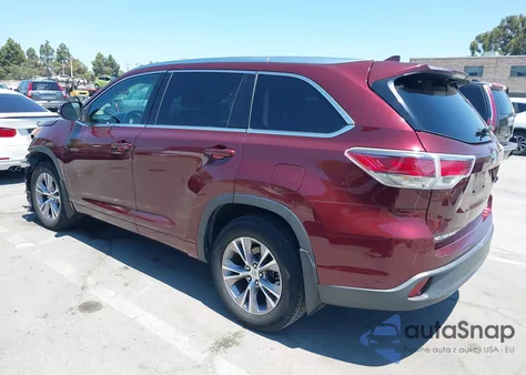 2015 Toyota Highlander Xle V6 из США, поврежденный, VIN 5TDJKRFH6FS143993